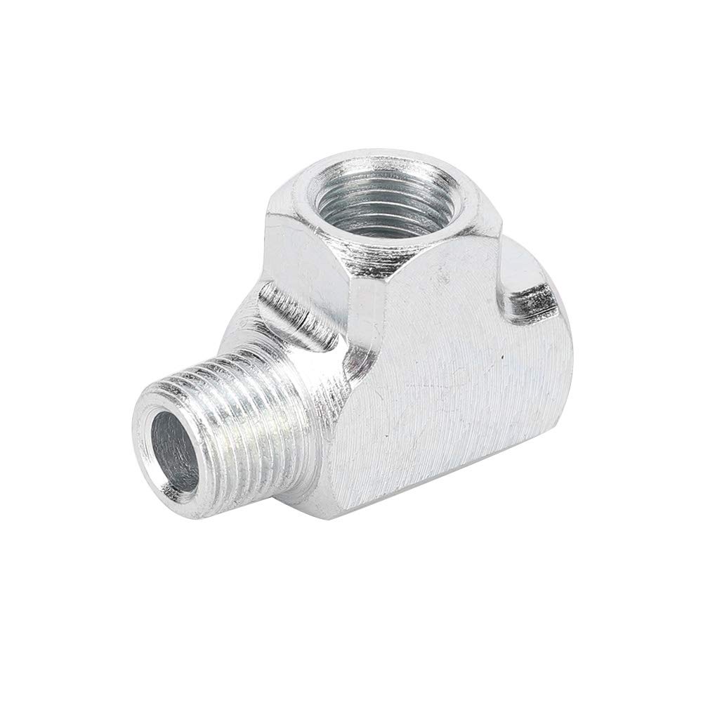 Gorgeri Hydraulic Sensor Sensor Pressure Gauge and Adapter Type T Connection Pipe 1/8 Tee 3 Way