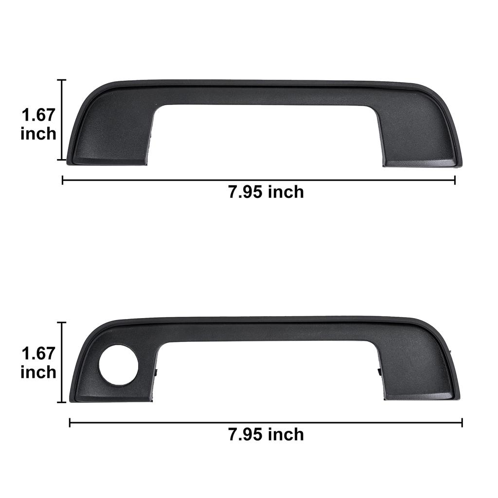 4pcs Auto Door Handle Kits Covers Replaces 51218122441 ABS Exterior Door Handle Covers Simple Installs for E36 E34 E32