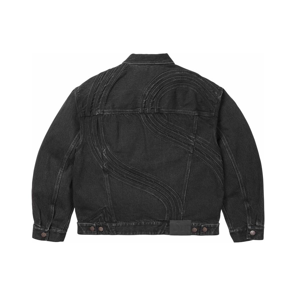 Supreme S Logo Denim Trucker Jacket 'Teal' Unisex SUP-SS24-056
