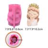 Good-Silicone Mold 3D Cute Girl Flower Pot Mould DIY Handmade Crafts Plaster Candle Crystal Epoxy Resin Mold For Decors