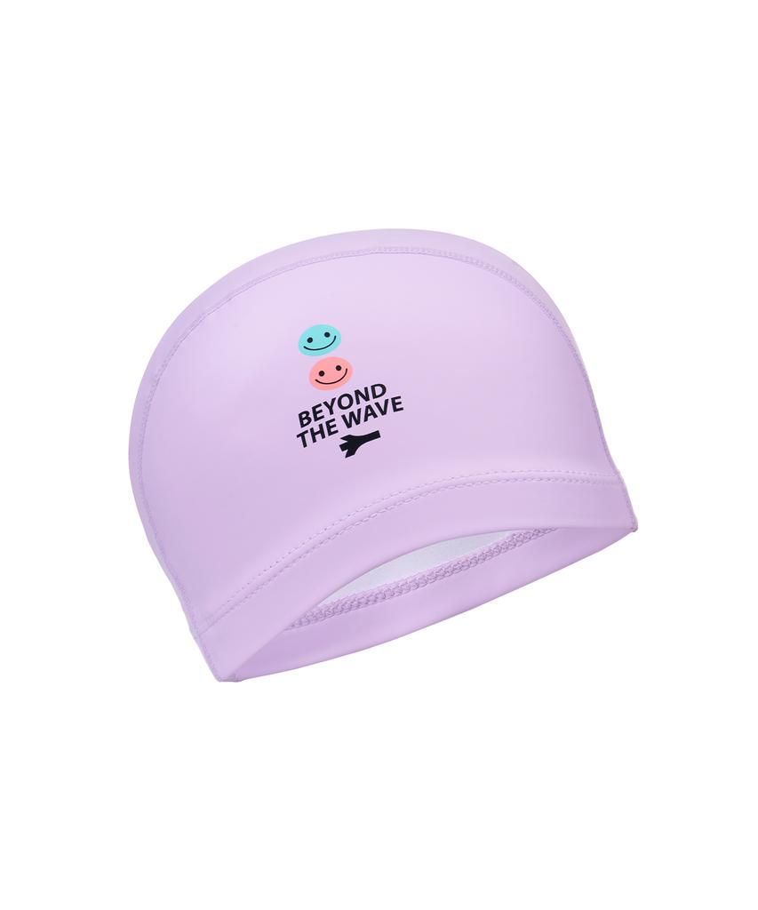 Lenomasuyeongbog Supplies Kids' Smile Pu Swim Cap Lavender Ro-Rc2F059-Lv