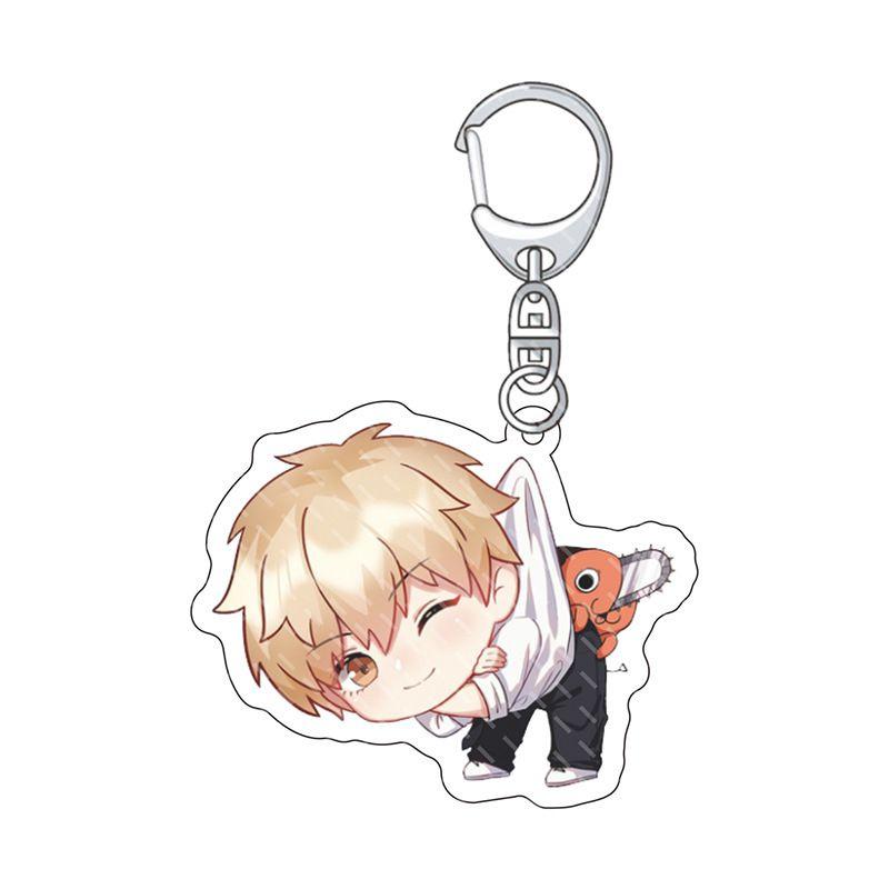 

Cartoon Character Chainsaw Man Keychain A Must-have For Anime Lovers. ChainsawMan9277