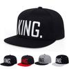 Unisex King Letter Embroidery Hip-Hop Hats Outdoor Adjustable Casual Baseball Caps Sunscreen Hat