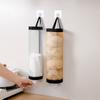 Home Grocery Bag Holder Wall Mount Plastic Bag Holder Dispenser Hanging Storage Trash Garbage Bag Kitchen Garbage Organizer