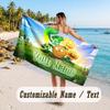 Personalized Beach Towel,Plants vs. Zombie Custom Printed Name Text, Super Absorbent Towel For Beach Vacation