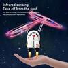 Flying Robot Astronaut Toy Aircraft High-Tech Hand-Controlled Drone Interactive Dual Wings with Lights Outdoor GiftS for Kids designed for children's