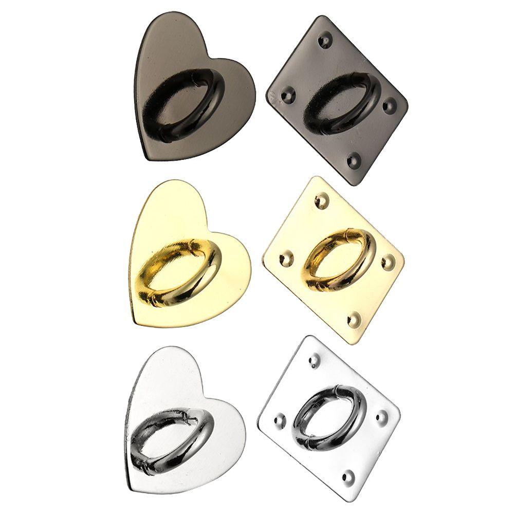 

Buckle Adhesive Hooks Heart Shape Buckle DIY Pendant Mobile Phone Holders Phone Hooks Metal Buckle