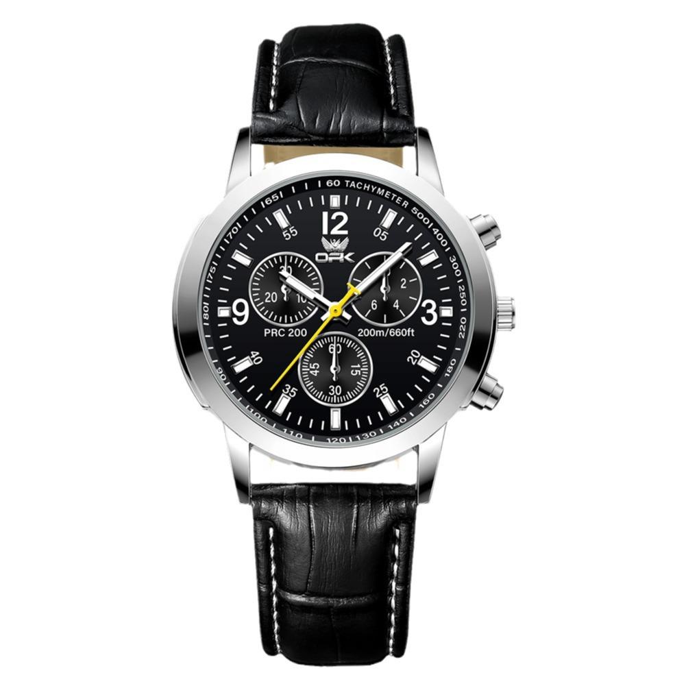 OPK Brand Waterproof Luminous Men's Automatic Quartz Watch Student Korean Version Digital Large Dial