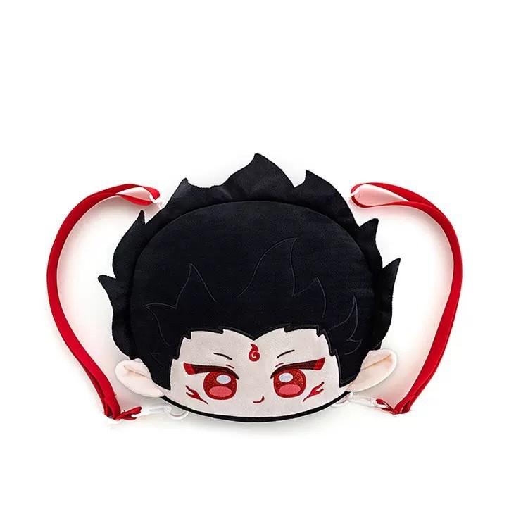 Nezha Cartoon Backpack Anime Bag With Adjustable Shoulder Strap Zipper Design