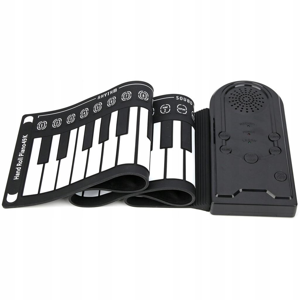 Tragbares Elektronikklavier mit Silikon-Roll-Up-Tastatur 49 Tasten