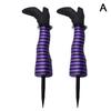 1Pair Halloween Decoration Evil Witch Leg Decoration Inverted Evil Witch Feet Boots Stakes Courtyard Lawn Outdoor Garden Props