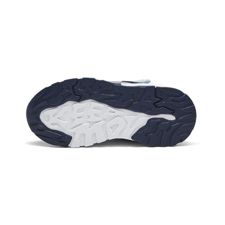Anta Kids  Fleece Lined Warm Non-Slip High Top Sports Casual Shoes Kids Sneakers Blue 312249985-3