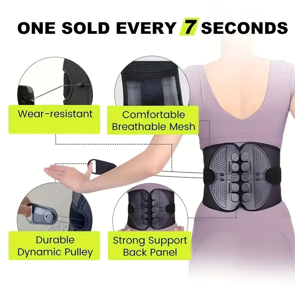 Breathable Mesh Waist Support Belt for Men and Women Lumbar Intervertebral Disc Compression Rope Support