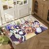 Anime Game N-Nekopara Floor Mat Soft Thickened Absorbent Non-Slip Bedroom Living Room Door Mat Home Decor Flannel Rugs