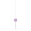 Crystal Glass Flower Sun Catcher Hanging Ornament with Six Petals for Window Home Garden Decor Indoor Outdoor Pendant