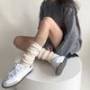 Campus Style Leg Warmers Gothic Knit Long Socks Leggings Gaiters Autumn Winter Cuffs Ankle Heaps Socks
