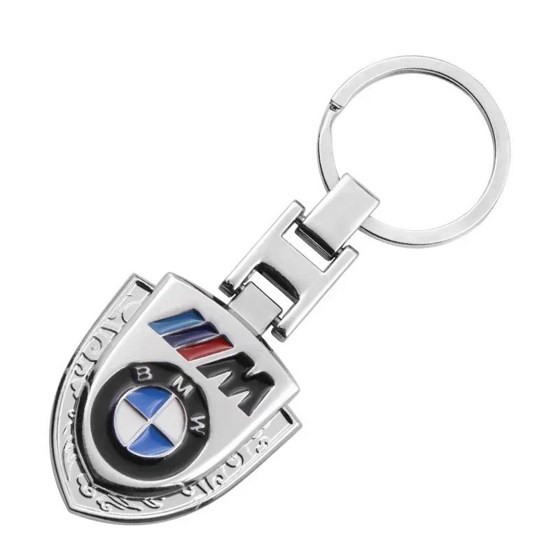 

2025 E46 For BMW 1 pcs Car keychain Creative double-sided epoxy metal key ring For BMW M E39 E36 E60 E90 E3A4 E46 F30 F10 F20 X5 серебряный