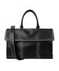 Noise Leather Big Crossbody Tote Bag - Black