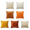 Fall Throw Pillow Cover 18"x18" Plush Pumpkin Pillow Cover Fluffy Maple Leaf Decorative Cushion Cover for Sofa Bedroom Car