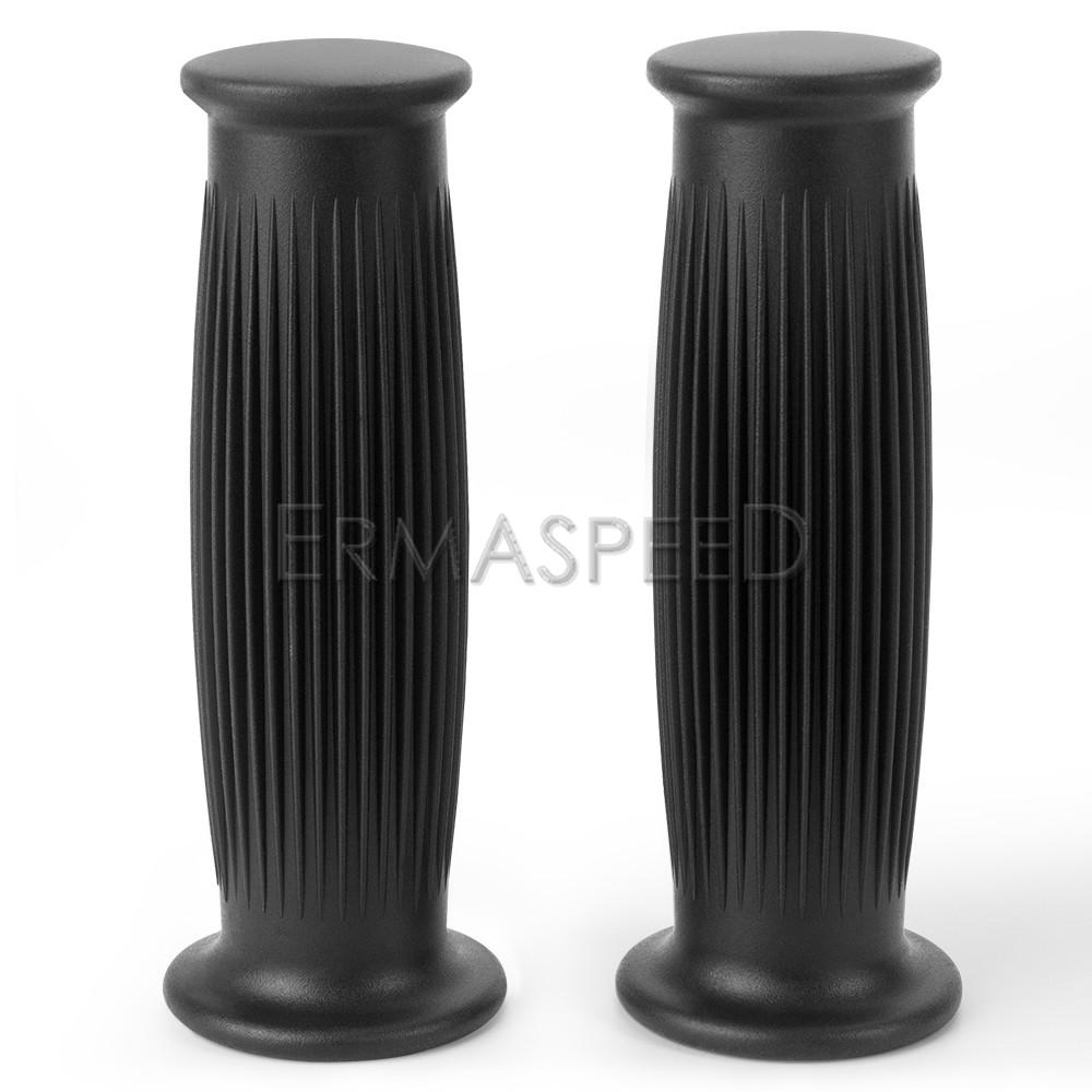 Motorcycle Grips Retro Non Slip Rubber Bar End Thruster Grip 7/8" 22mm 24mm Motorcycle Comfort Hand Handlebar Grip