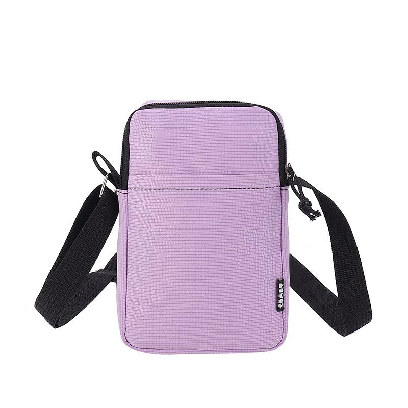 2025 Simple Casual Shoulder Messenger Bag Women's Portable Mobile Phone Bag Vertical Coin Key Bank Card Shoulder Bag