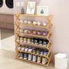 Multilayer Bamboo Folding Shoe Rack Entrance Hallway Storage Shelf Home Furniture Shoes Cabinet Space Saving Organizer