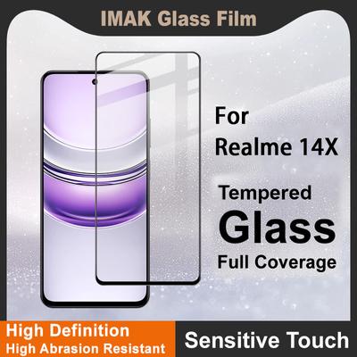 For Realme 14X 5G Glass IMAK Full Coverage Tempered Glass Film Pro+ Series