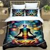 3D Chakra Bedding Set Printed single Comforter Quilt Bed Cover Duvet Cover Pillow Case 3 Pieces Sets Kids Adult Size Linen Sheet