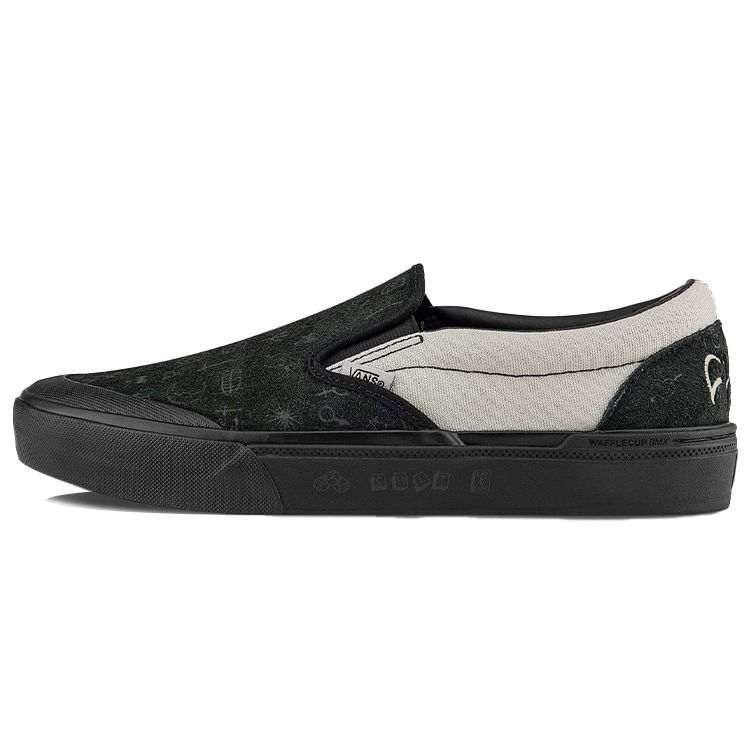 Vans Unisex Cult X BMX Slip-On Pro Classic Skate Shoes Black Gray VN0A5JISN42 41