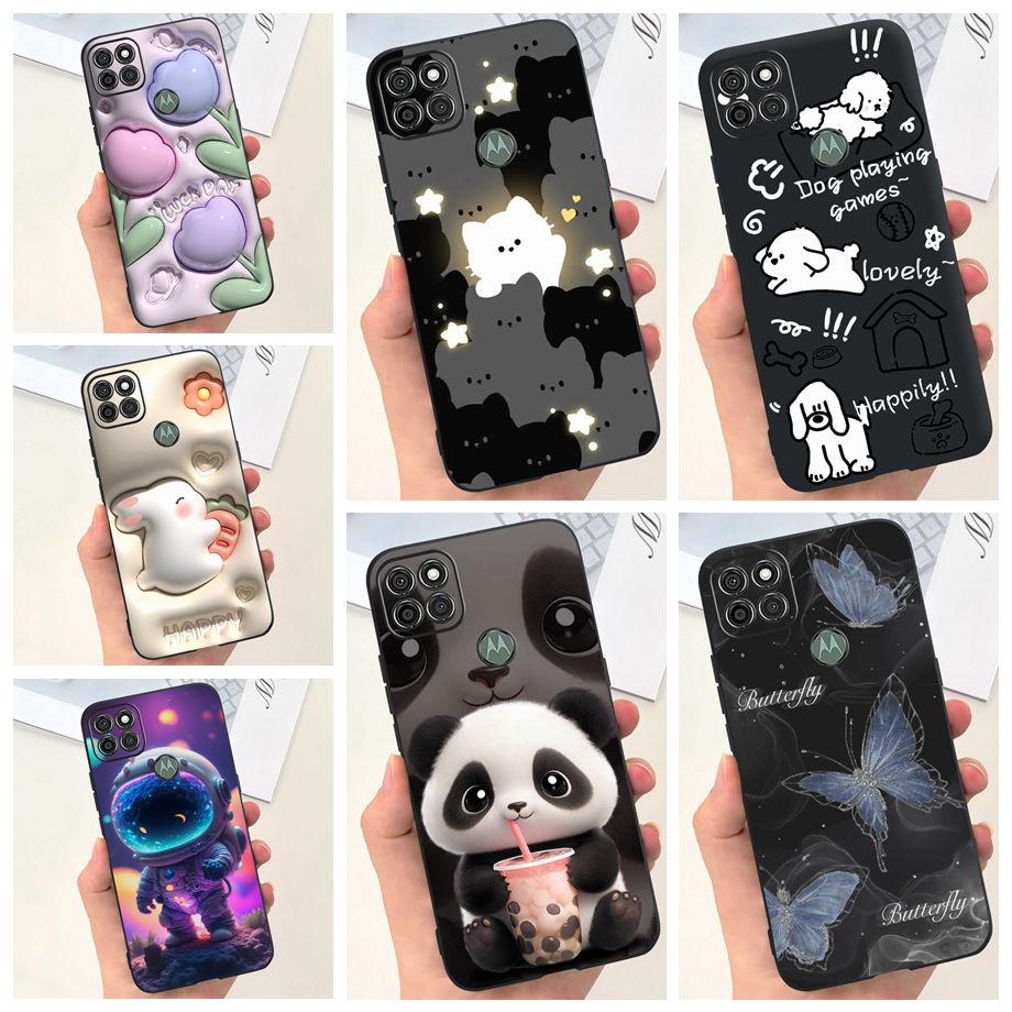 For Motorola Moto G9 Power G9 Play G9 Plus Case Black Liquid Silicone Bumper Soft TPU Marble Space Man Dragon Capa Coque Fundas