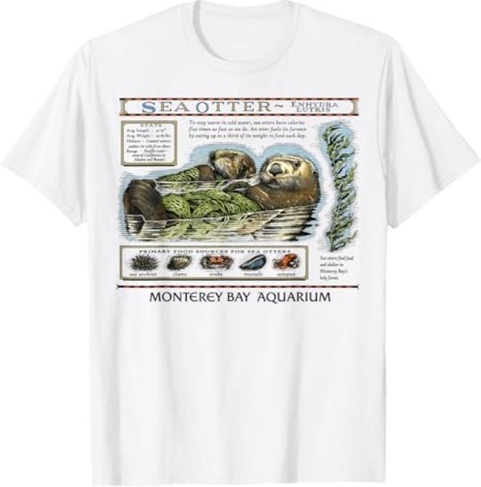 Vintage Sea Otters T-Shirt Unisex T-Shirt XXXL