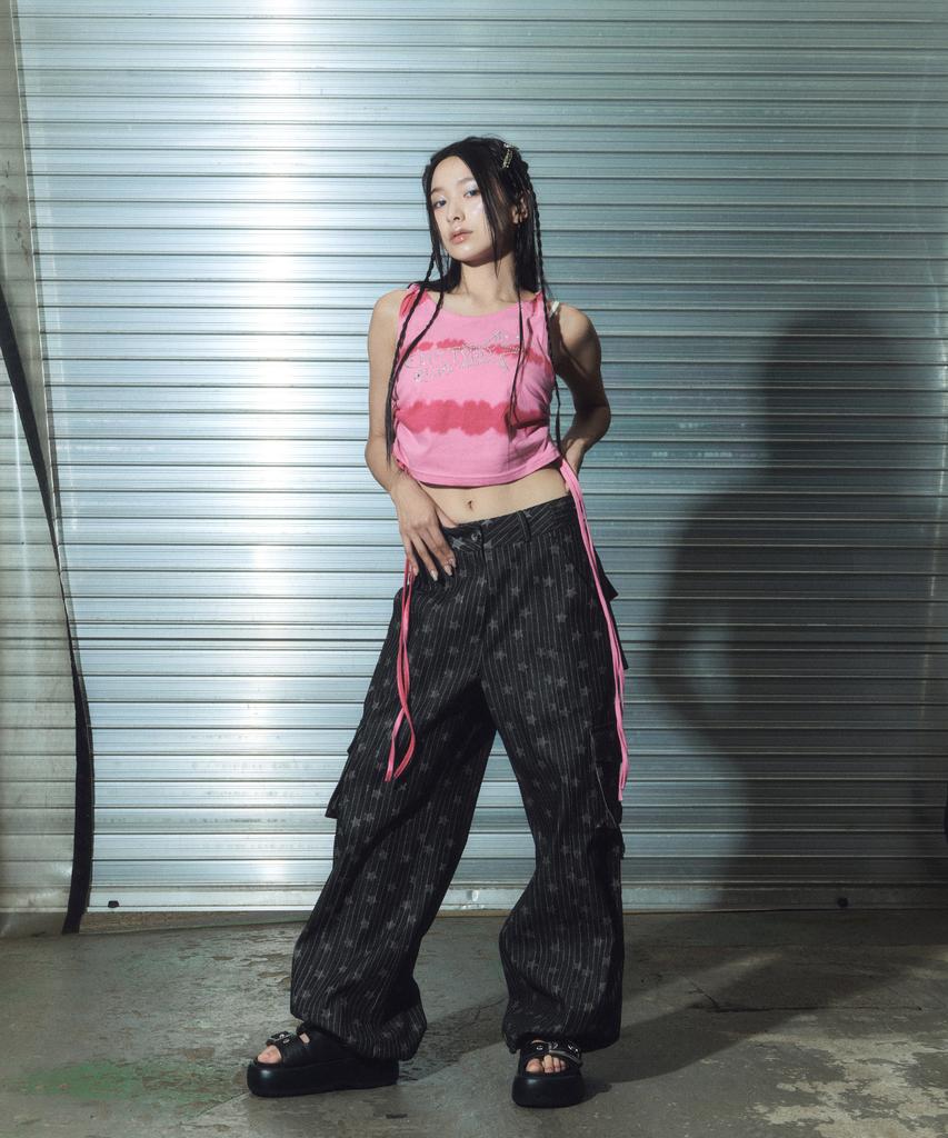 Chelikwili Gem Stone Shirring Top - Pink