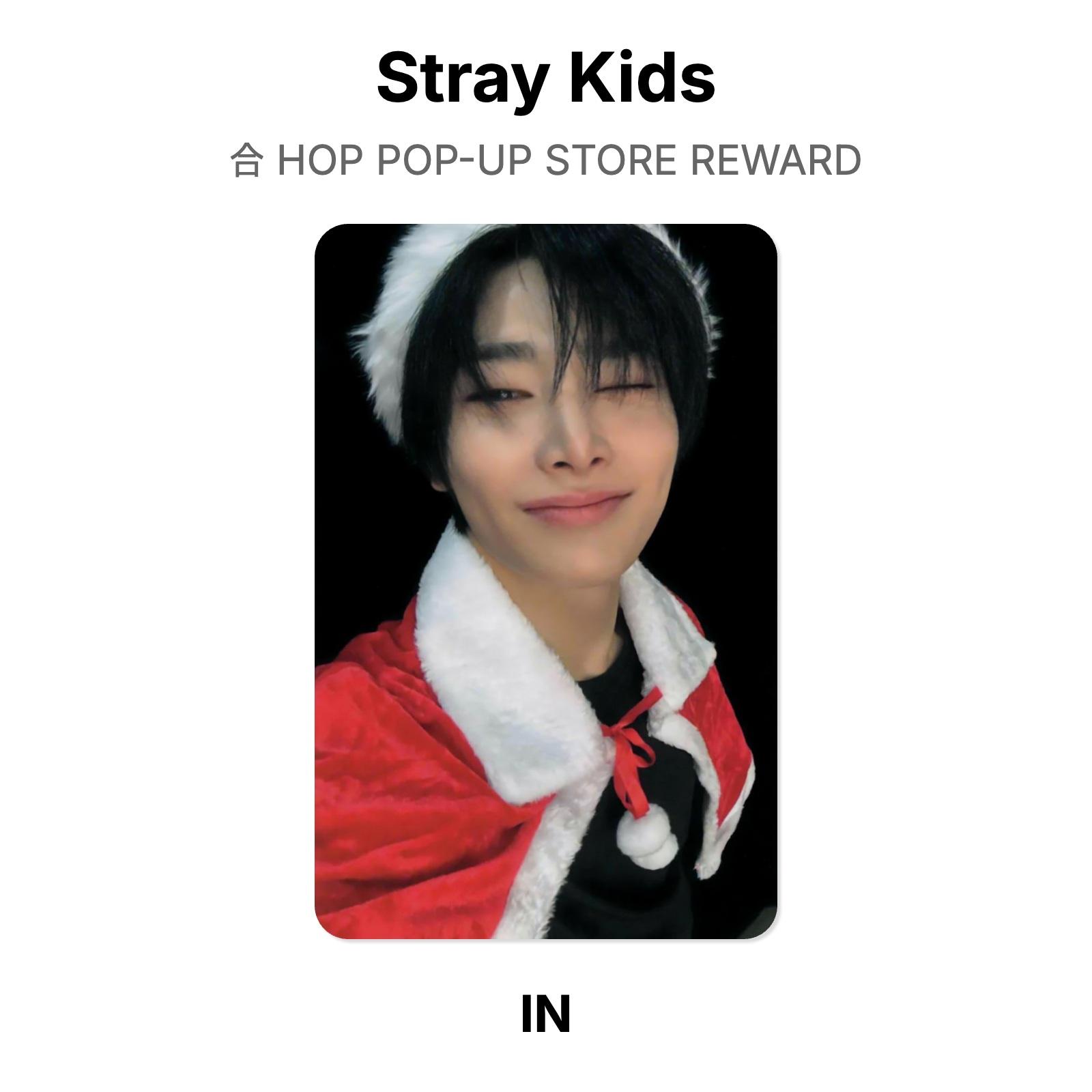 Stray Kids HOP POP-UP STORE Награда Официальная фотокарточка I.N