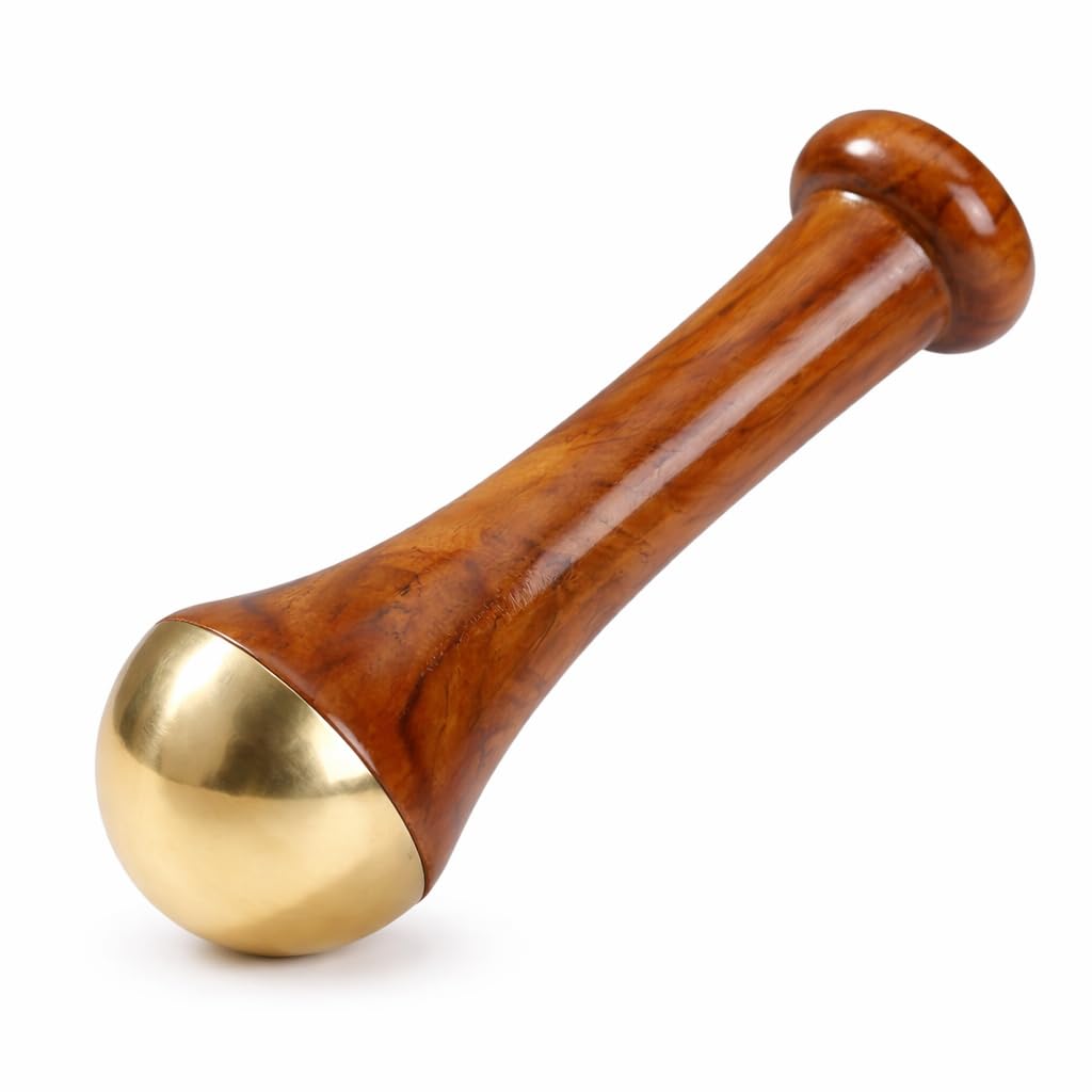 @ Massager With Teak Wooden Handle For Face Body & Foot UKZQ499 50%off
