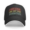 Awesome Like My Five Daughters I Baseball Cap Fishing Hat For Girls Unisex's