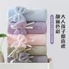Towel Does Not Shed Hair, Absorbent Hand Towel Hanging Kitchen Rag Bow Thickened Coral Fleece Handkerchief