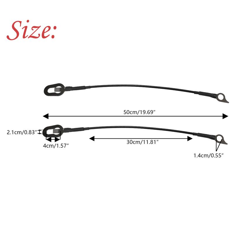 1Pair Pickup Tailgate Support Cable For Dodge For Ram Pickup 1994 1995 1995 1996 1997 1998 1999 2000 2001 2002 55345124AB