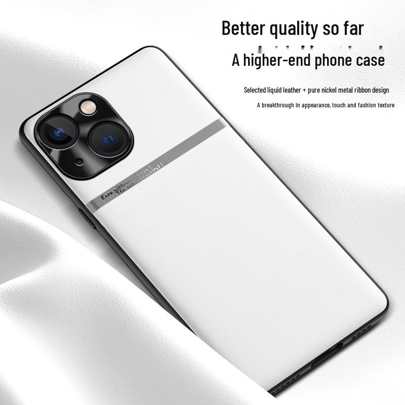 Apple 14plus Liquid Leather Phone Case: Anti-Fall & Anti-Fouling Protective Cover, One-Piece Design
