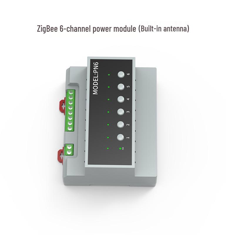 Zigbee Tuya WiFi 6-Channel On/Off Module for Hotel Room Control with Dry Contact Power Supply RCU Host.
