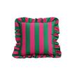 Striped Pillow Case Lotus Leaf Skirt Edge Bedding Pillow Cover  Bedroom Living Room