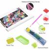 5D Diamond Painting Kit Colorful Rainbow Fairy with Hearts Pattern DIY Rhinestone Art Canvas Relaxing Home Wall Decoration