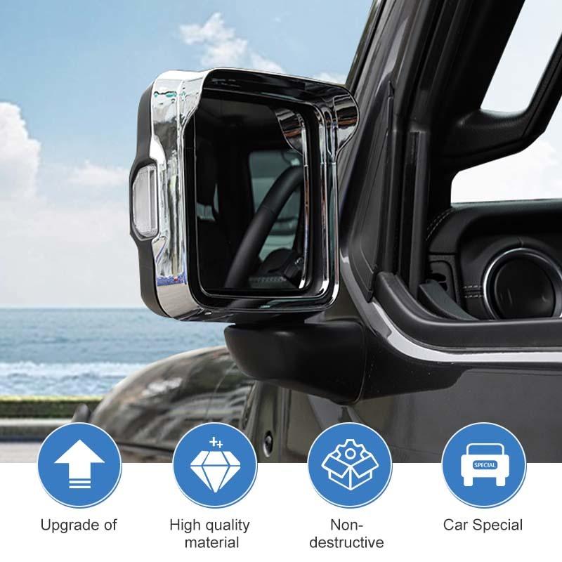 Backspegel Regnögonbryn Dekorativ Ram Kåpa För Jeep Wrangler JL För JT Gladiator 2018 Upp Biltillbehör Exteriör