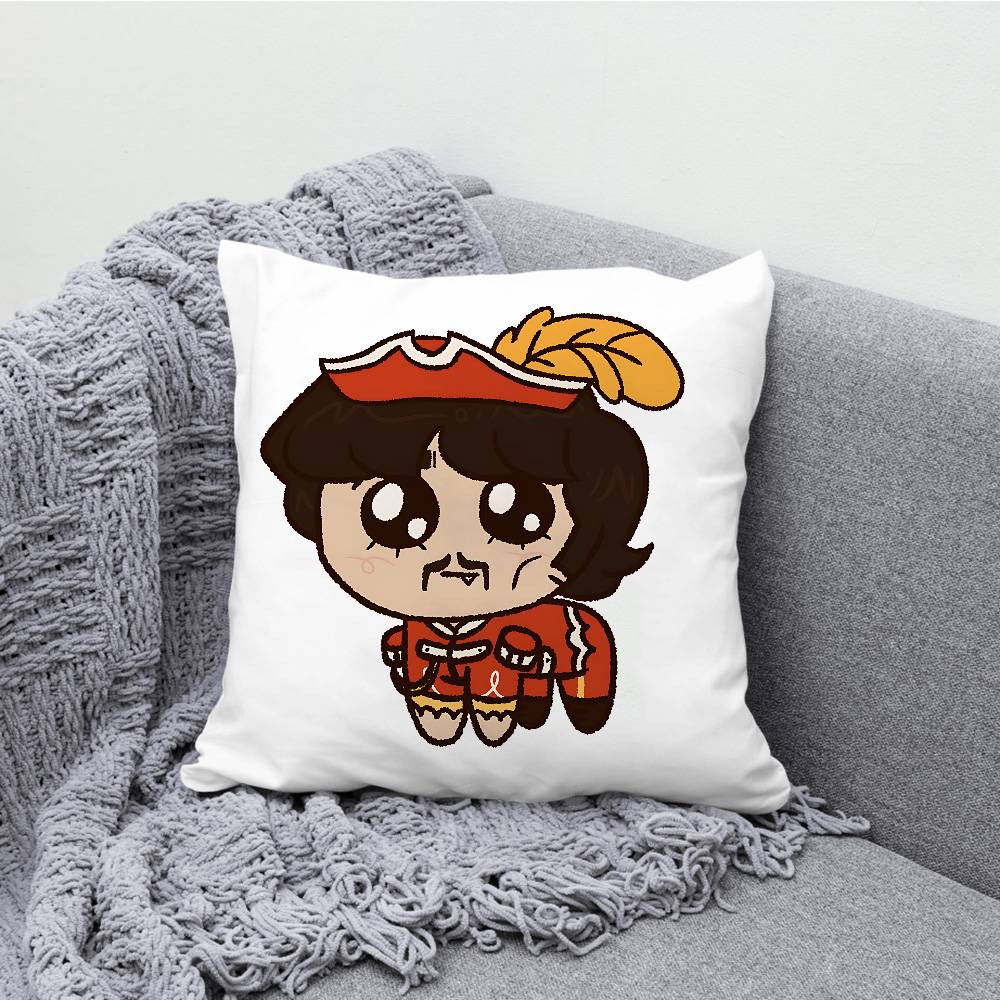 J-John L-Lennon P-Paul Pillowcases Bedroom Living Room Sofa Home Decor Polyester Cushion Cover with Zipper