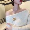 Spilla a forma di Pretzel in Lega 1/2 Pezzi Spilla Placcata Oro, Mini Spilla da Bavero a Forma di Pane Intrecciato per Stile Retro Uomo Donna, Decorativa per Vestiti Borsa Cappello Sciarpa Completi Anti
