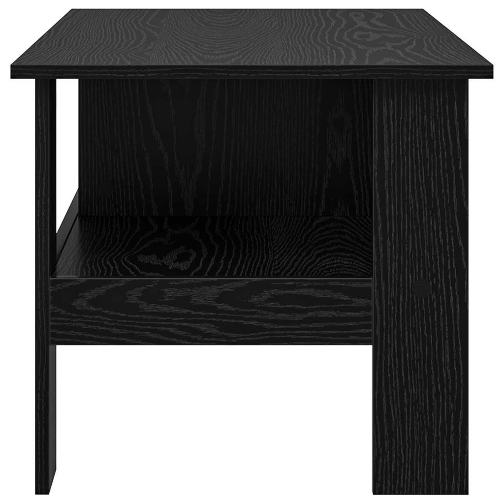 Coffee Table Black Oak Look 90 X 50 X 45 Cm Engineered Wood