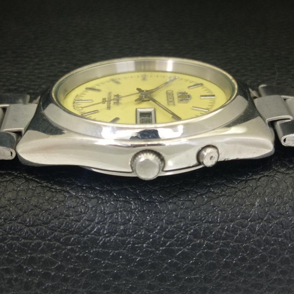 GENUINE VINTAGE ORIENT AUTOMATIC 46943 JAPAN MENS ORIGINAL DIAL WATCH a703483-1 R213c-a703483