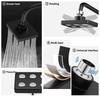 Square High Pressure Shower Head Water Saving Rainfall Showerhead Top Spray Shower Head for Home Rotatable Bathroom Accessories
