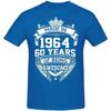 Unisex ženy Narozeniny Výročí Vtipná trička Vyrobeno v roce 1964 60. 60 let Vintage Bavlněné tričko Dárek Tričko s krátkým rukávem