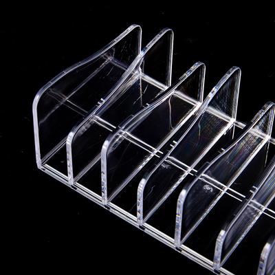 Schminktisch Kosmetikaufbewahrungsregal Schreibtischschubladenteiler Organizer Transparente Make-up-Lidschatten-Aufbewahrungsbox Desktop-Dekoration