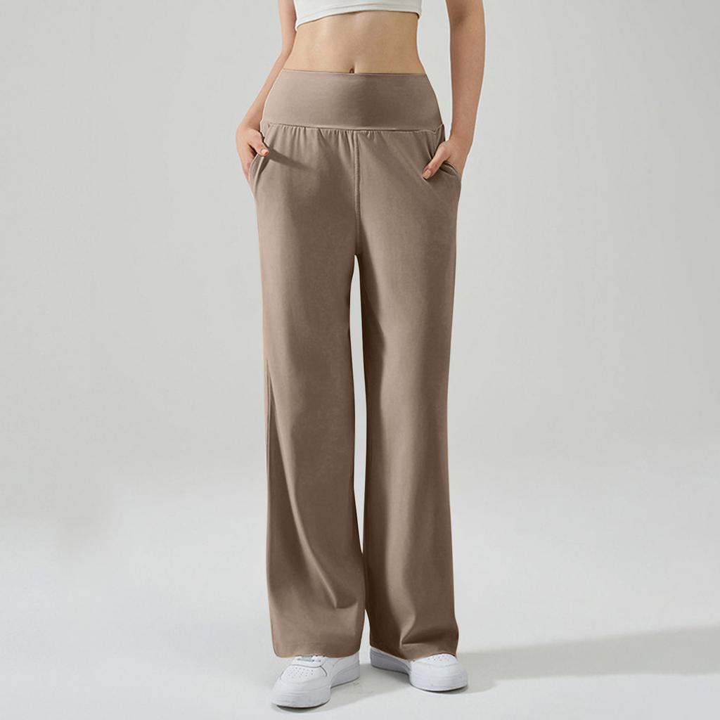 Kvinners elastiske sommer-sportsbukser med høyt liv, løftende rumpe og mikro-yogabukser med høy sprett